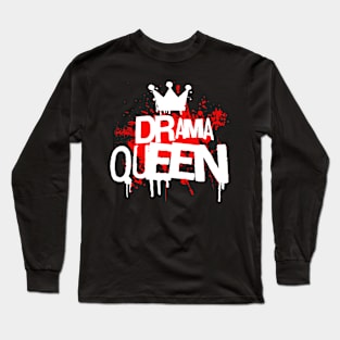 Drama Queen - Street Art Style Long Sleeve T-Shirt